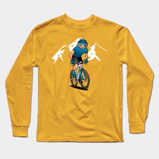 MTB - Mountain biker in the mountains Long Sleeve T-Shirt